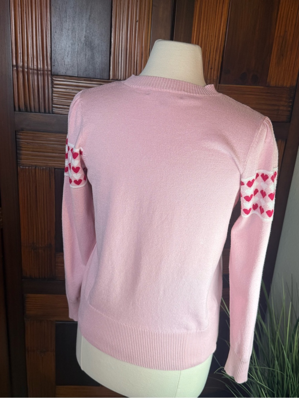 Marled Reunited Clothing Women’s M Pink Red Heart Valentine’s Day Sweater - Picture 5 of 12